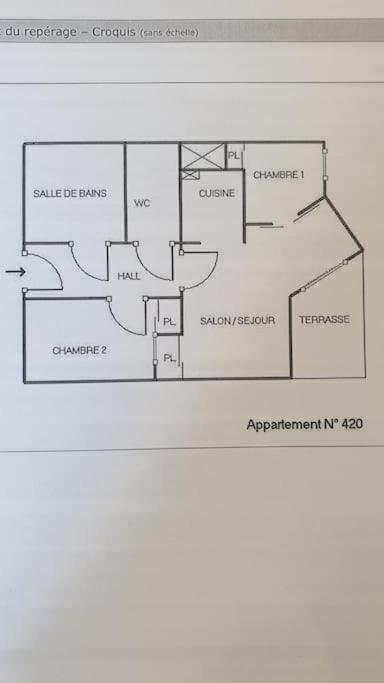 Spacieux Appartement 37M2-T3-Rdc-6 Personnes-100M Remontees Valmeinier Eksteriør bilde